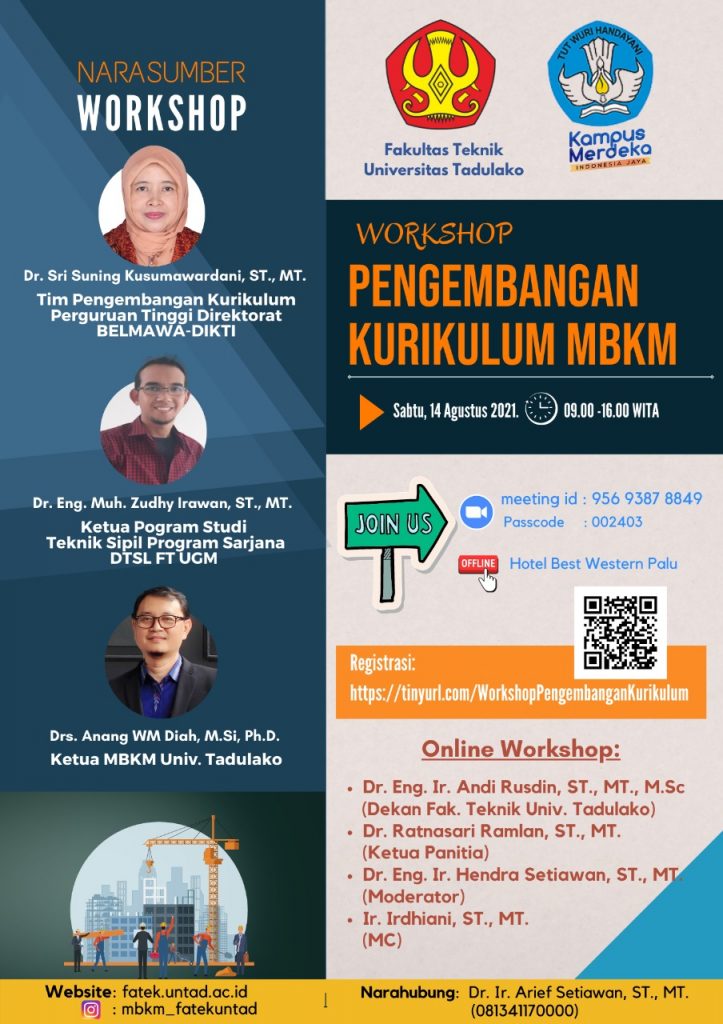 Workshop Pengembangan Kurikulum MBKM – MBKM UNTAD